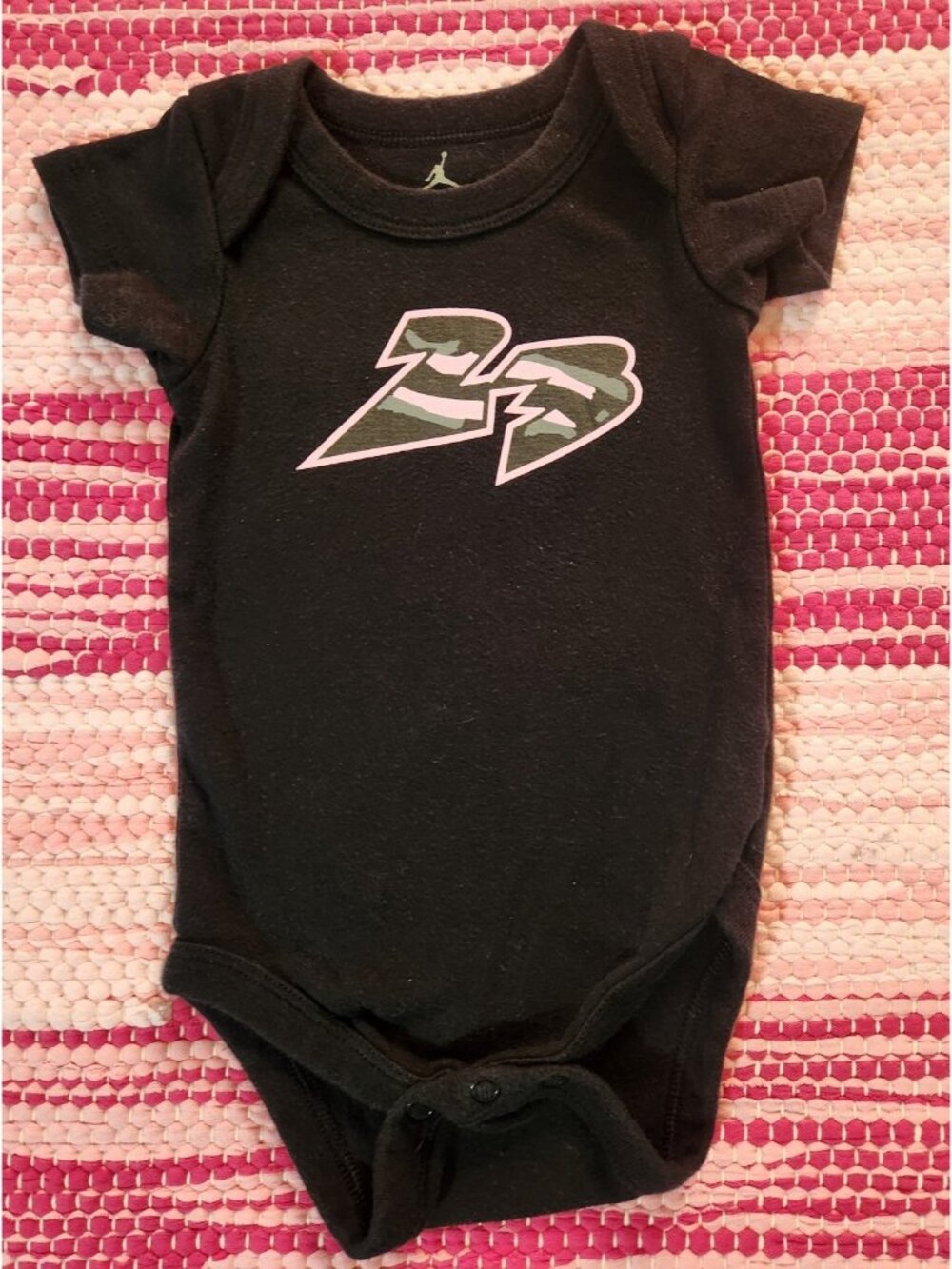 Jordan 23 Black Onesie 0-6 Months